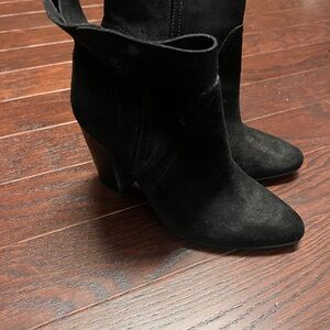 Vince Camuto Black Suede Heeled Boots